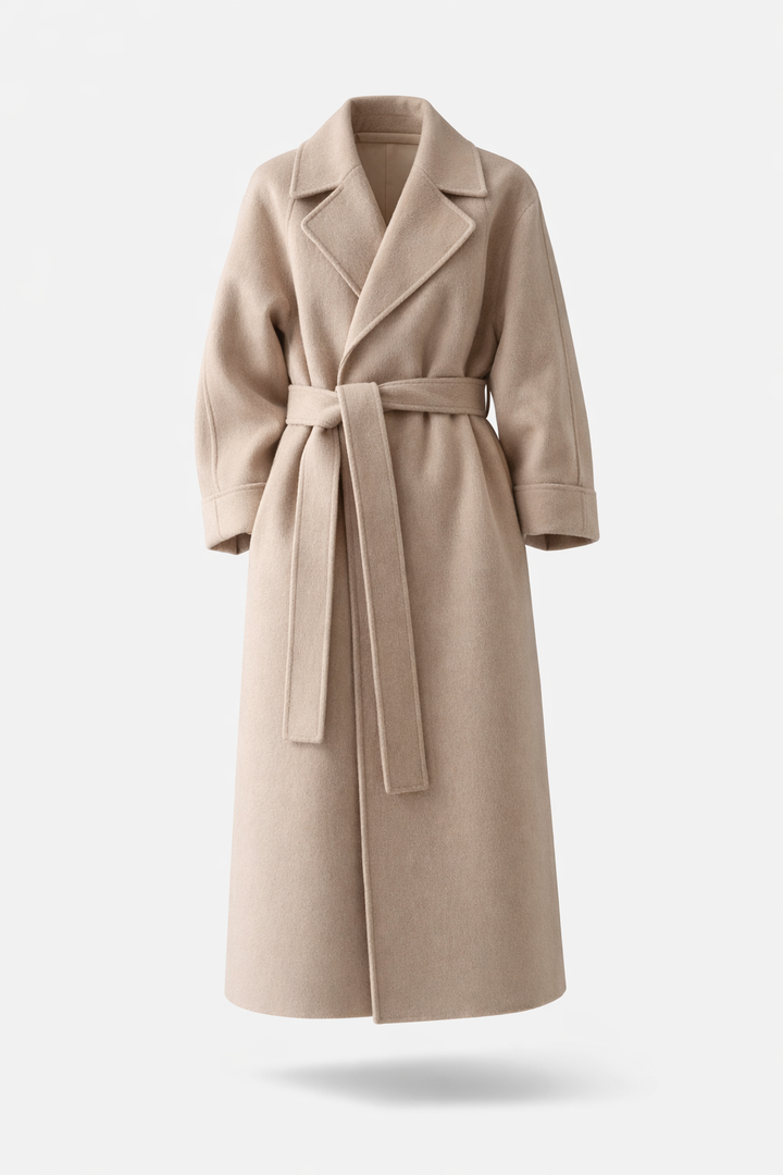 Tavaro | Elegant Belted Long Coat