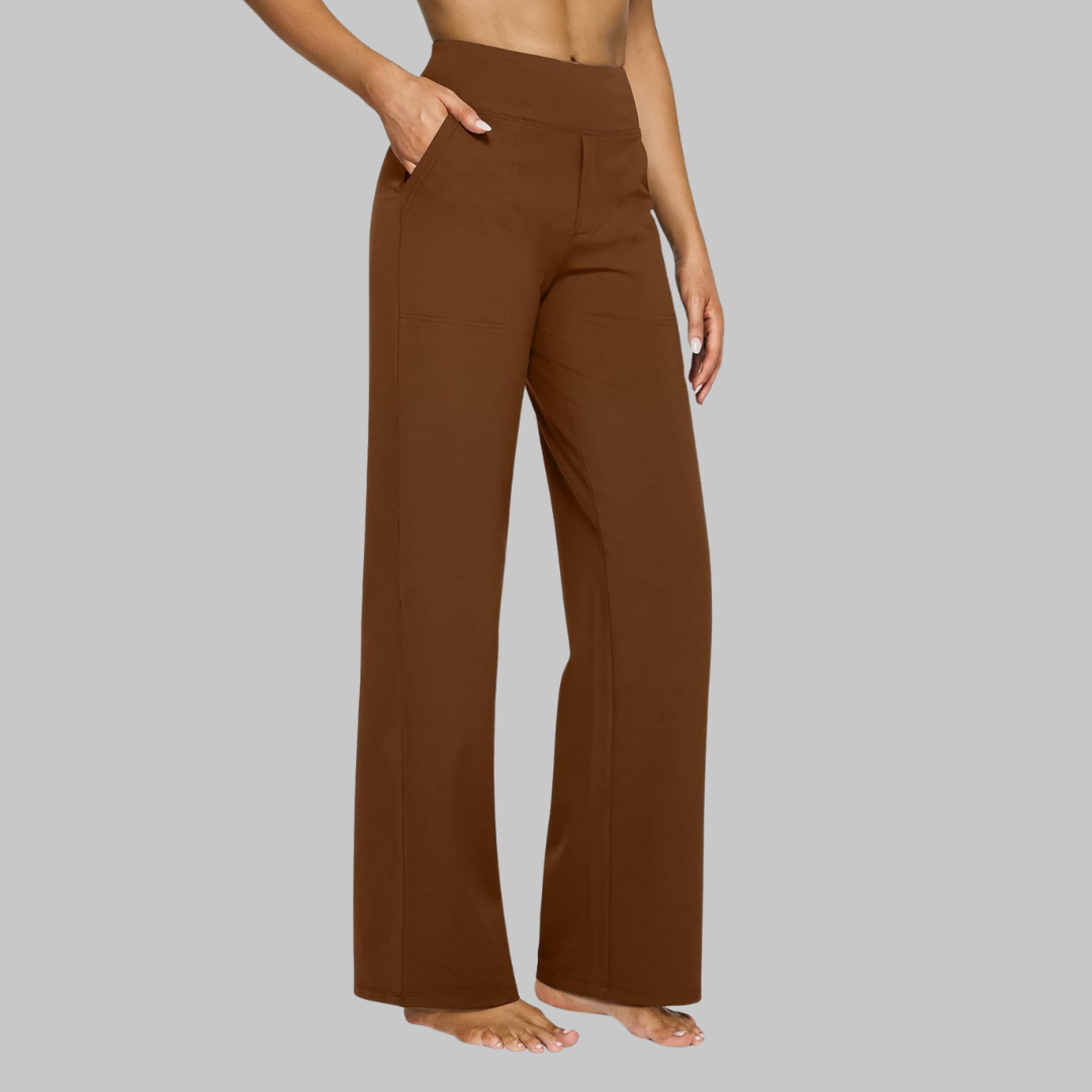 The Luxe Comfort Stretch Wide-Leg Trousers