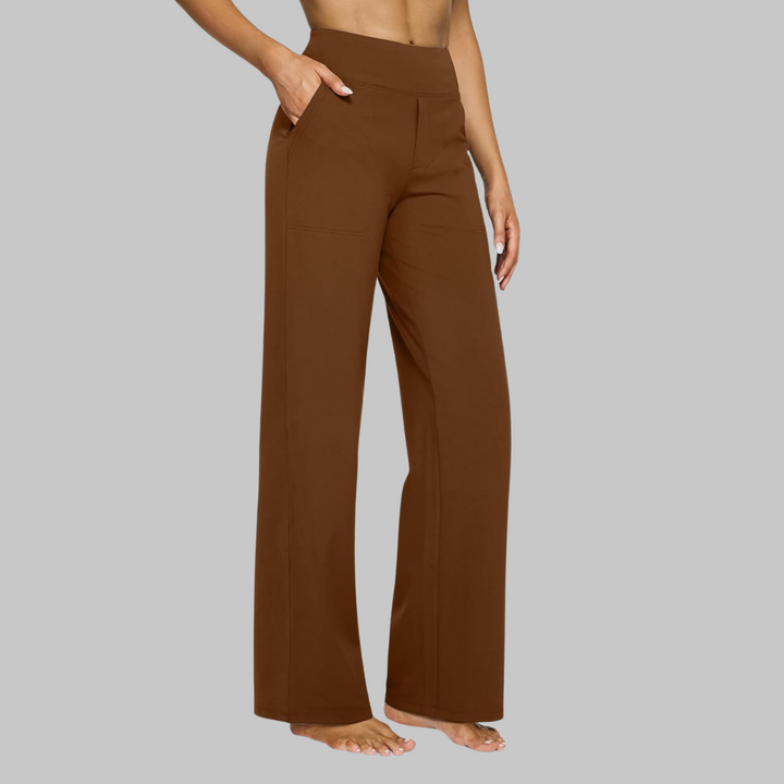 The Luxe Comfort Stretch Wide-Leg Trousers
