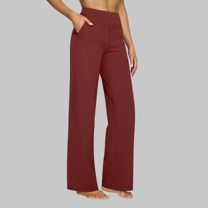 The Luxe Comfort Stretch Wide-Leg Trousers