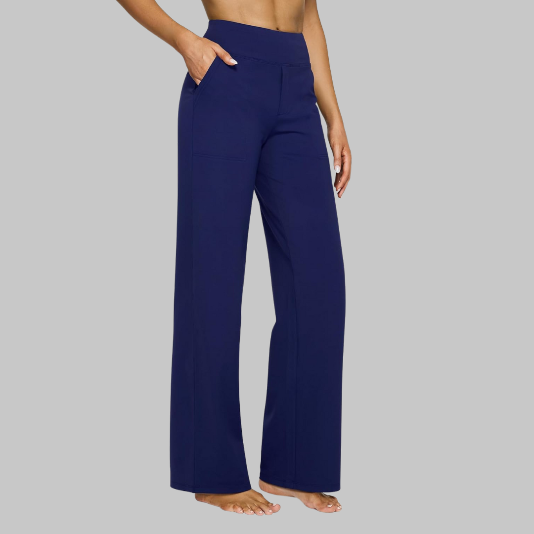 The Luxe Comfort Stretch Wide-Leg Trousers