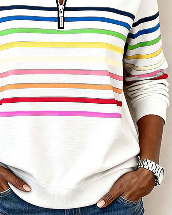 Tavaro | Relaxed Pastel-Striped Jumper