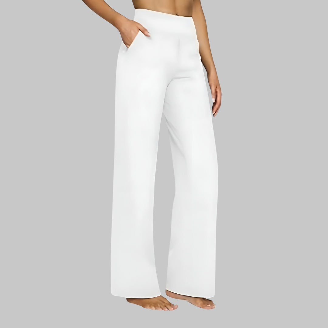 The Luxe Comfort Stretch Wide-Leg Trousers