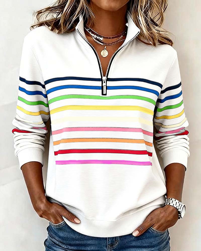 Tavaro | Relaxed Pastel-Striped Jumper