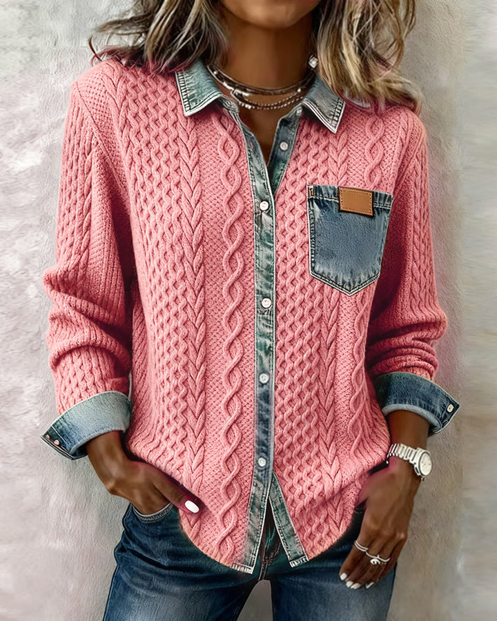 Tavaro | Denim Patchwork Shirt