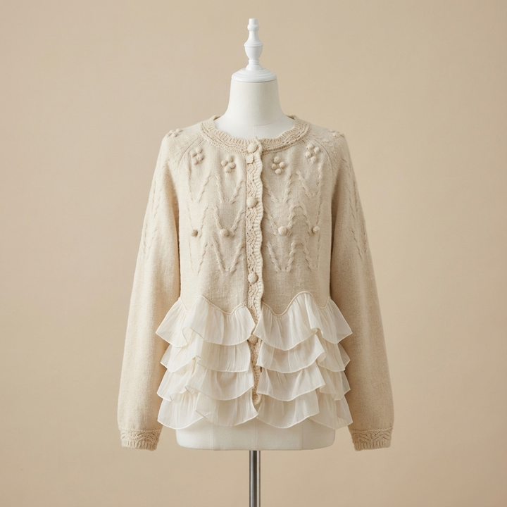 Tavaro | Ruffle Cardigan