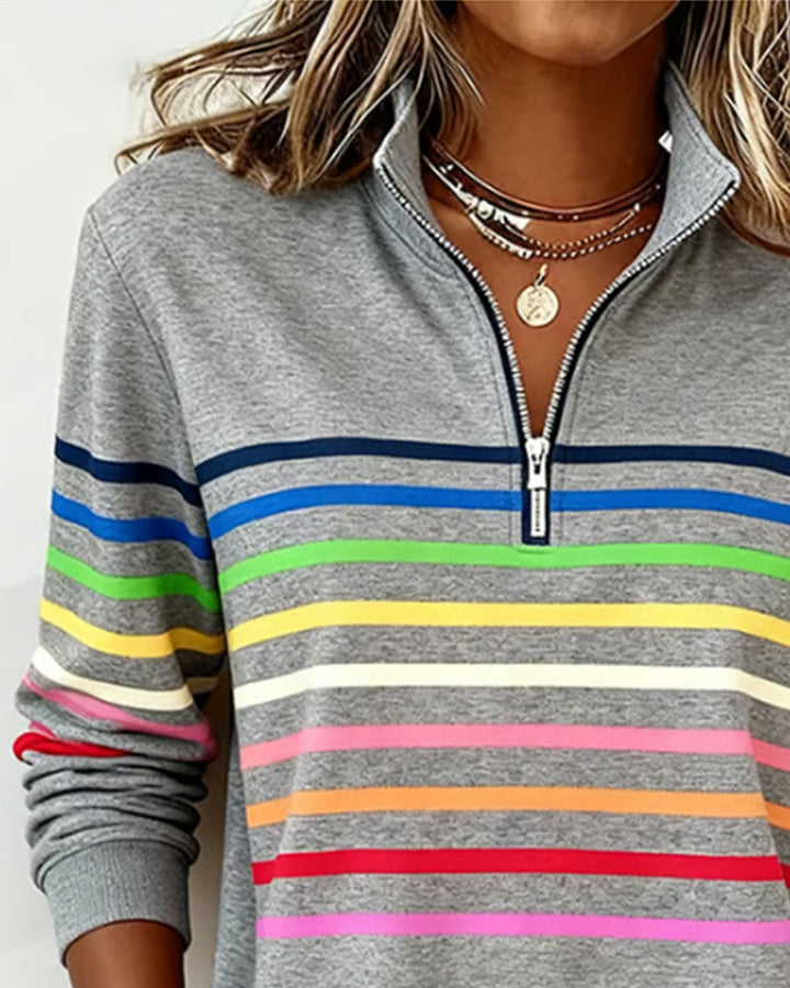 Tavaro | Relaxed Pastel-Striped Jumper