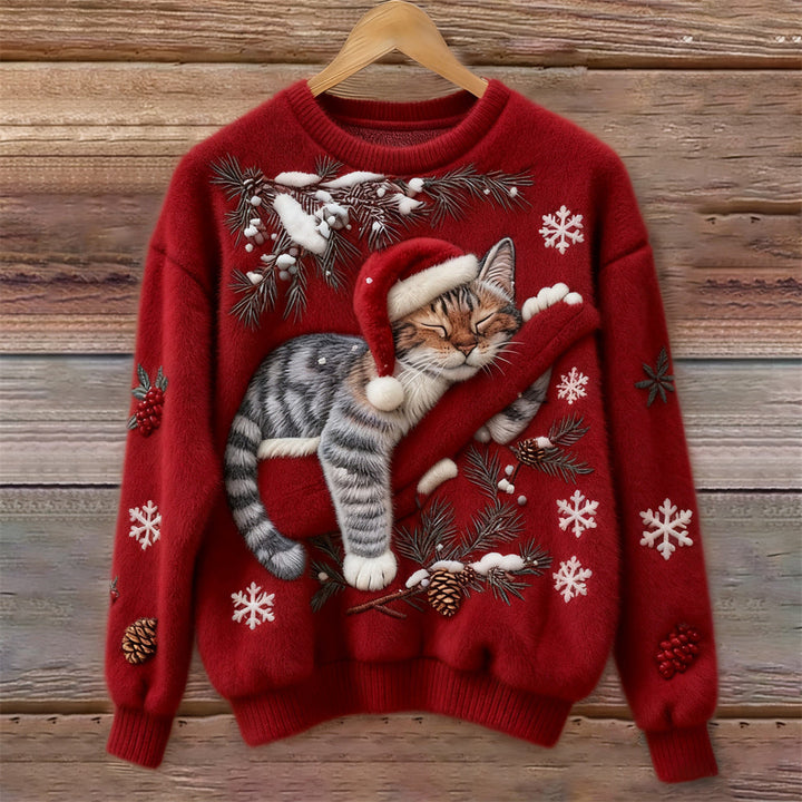 The Cosy Christmas Cat Sweater