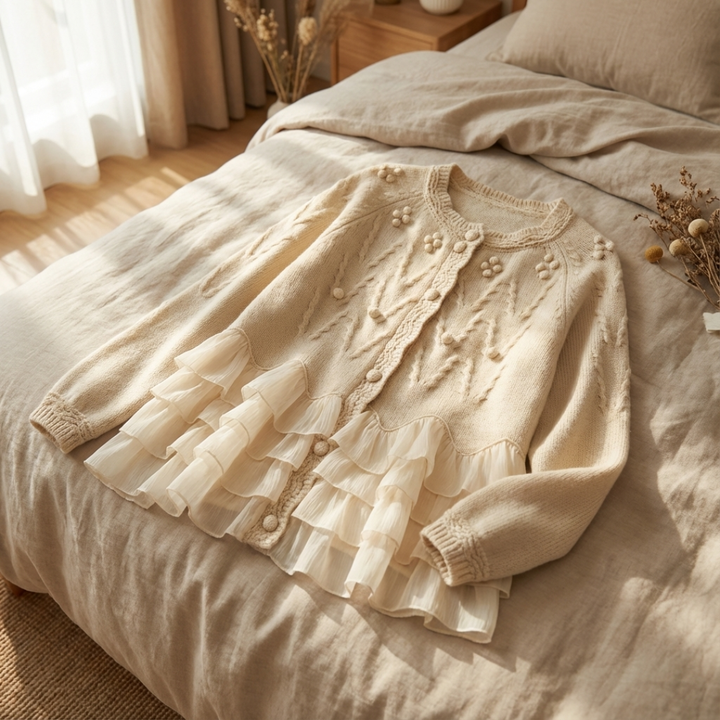 Tavaro | Ruffle Cardigan