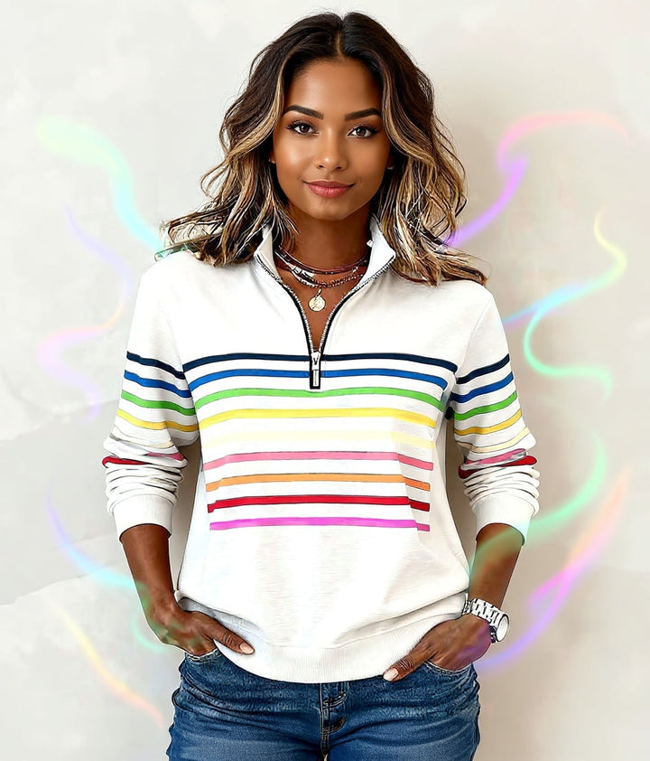 Tavaro | Relaxed Pastel-Striped Jumper