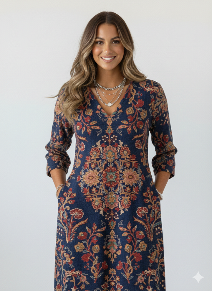 The Cosy Knit Polo Mini Dress