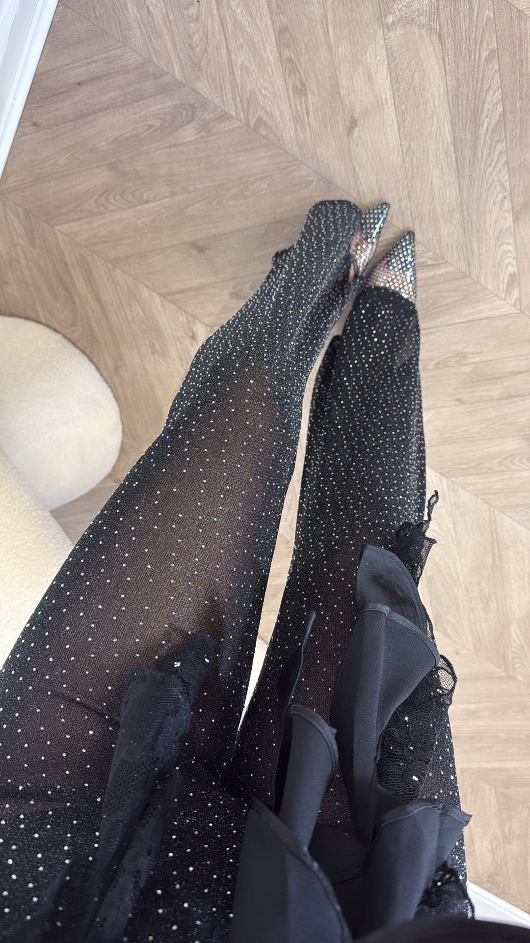 The Midnight Sparkle Flare Pants