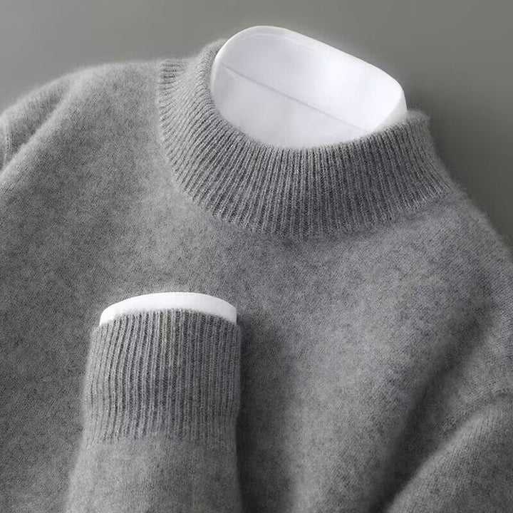 The Signature Plush Mock Neck Sweater
