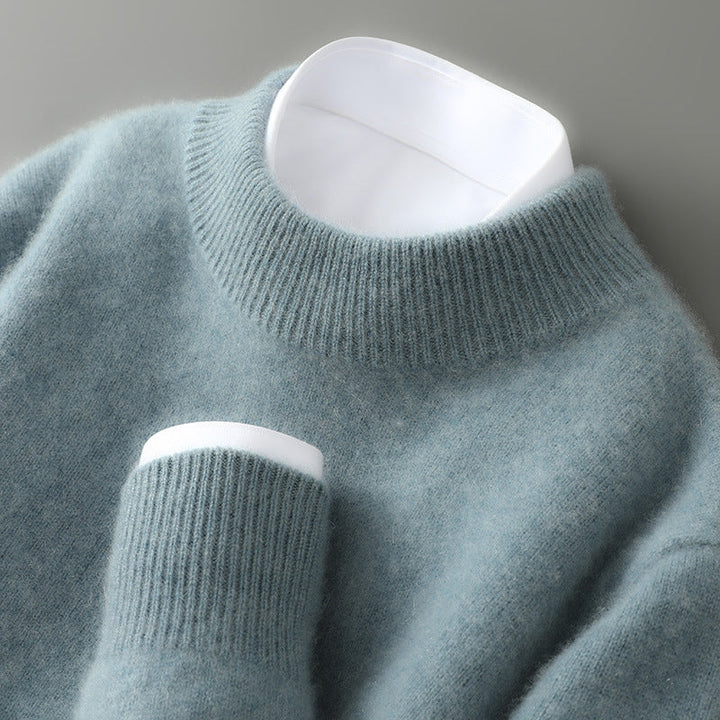 The Signature Plush Mock Neck Sweater