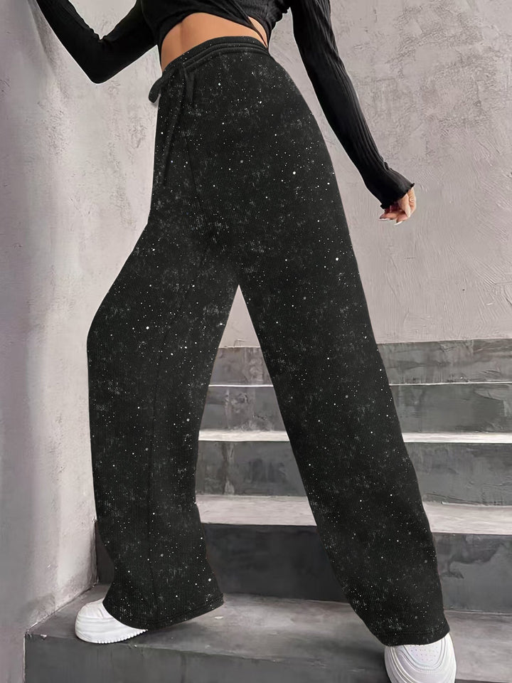 The Midnight Sparkle Wide-Leg Trousers