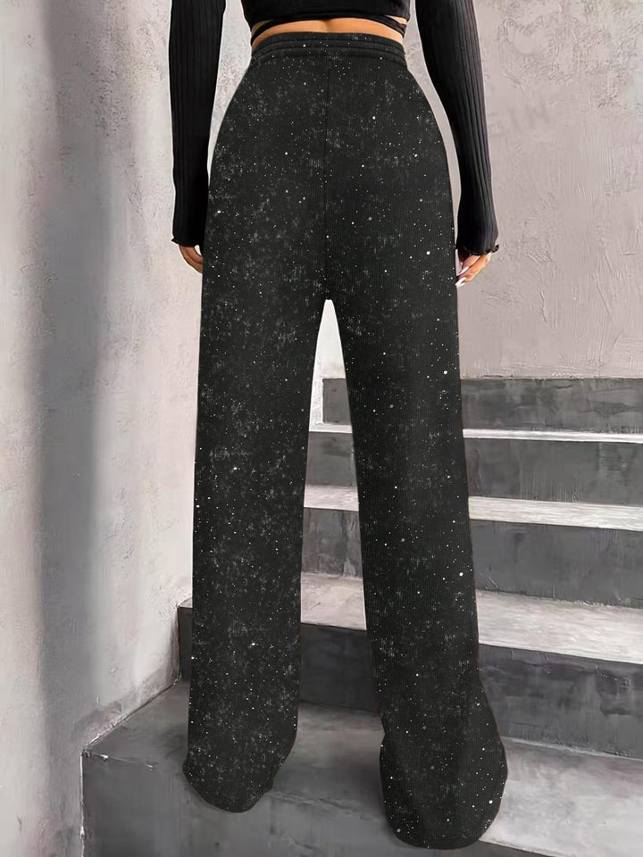 The Midnight Sparkle Wide-Leg Trousers