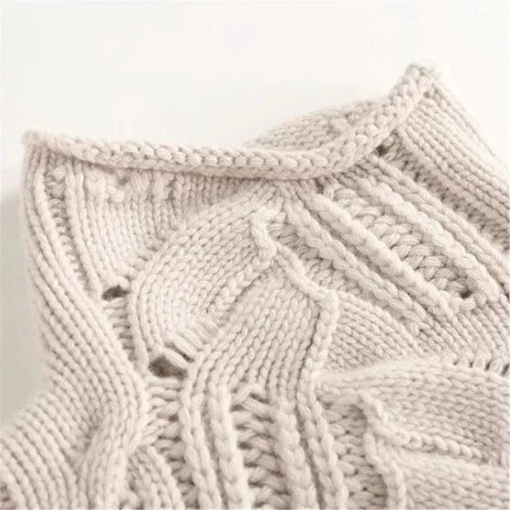 The Chunky Cable Knit Roll Neck Jumper