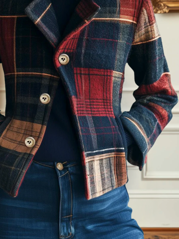 Tavaro | Classic Plaid Wool Jacket