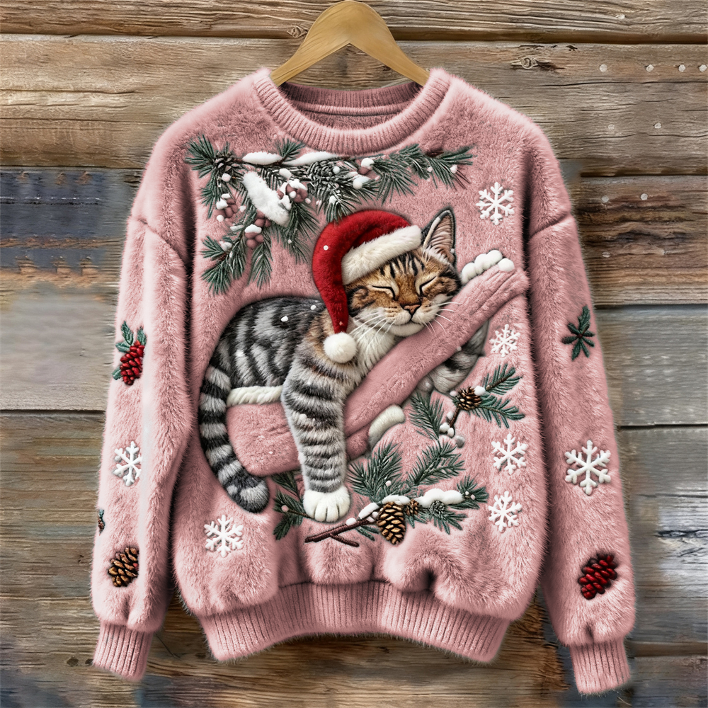 The Cosy Christmas Cat Sweater
