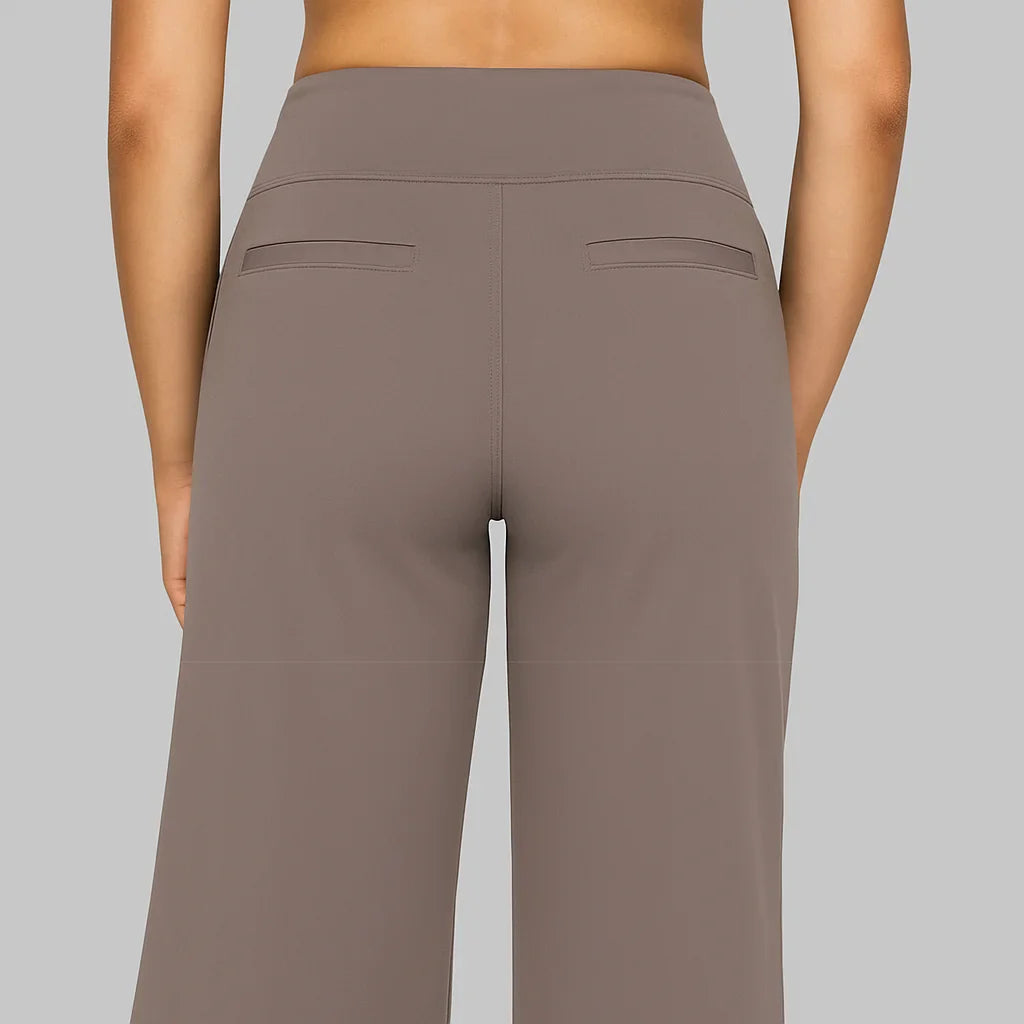 The Luxe Comfort Stretch Wide-Leg Trousers
