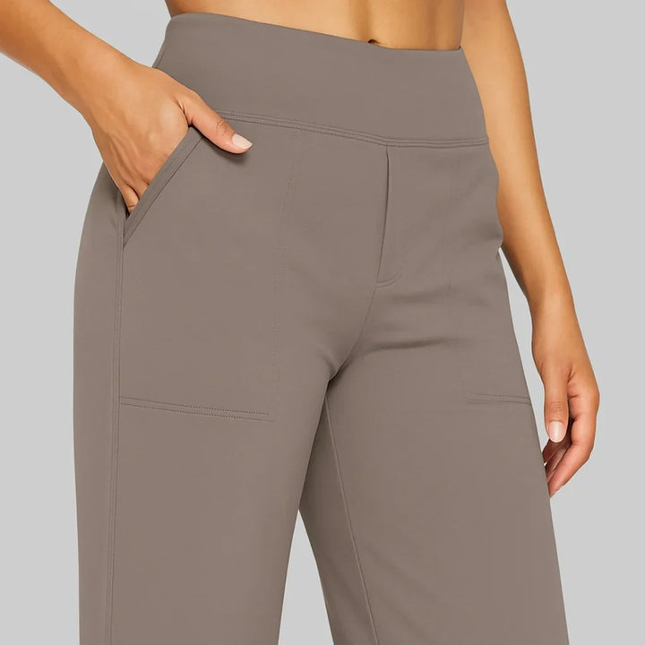 The Luxe Comfort Stretch Wide-Leg Trousers