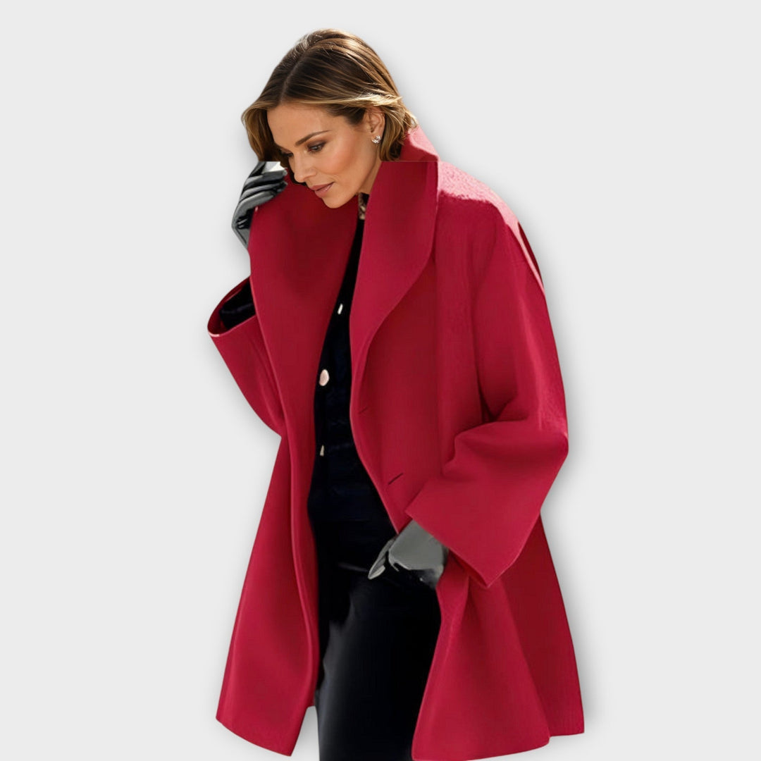The Asymmetrical Ruffle Trench Coat