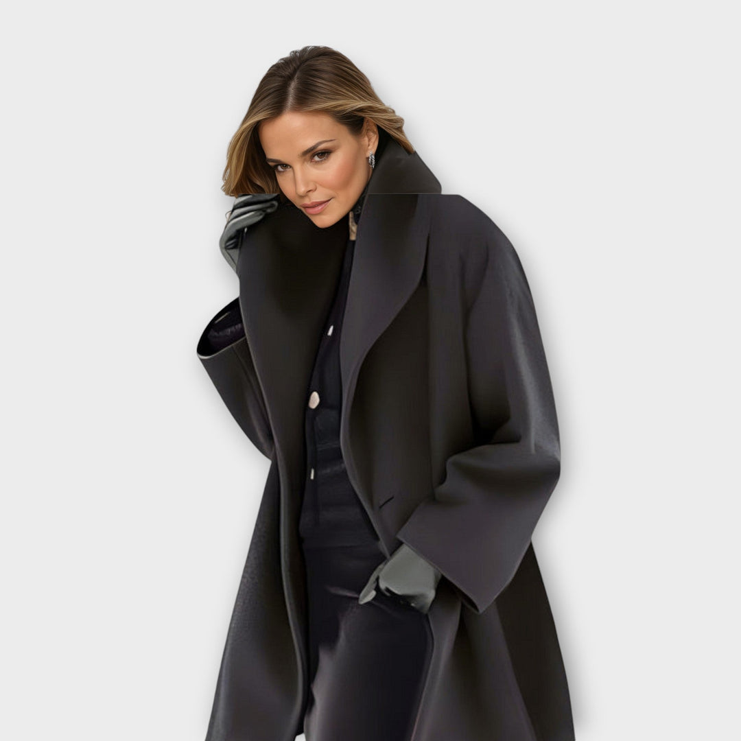 The Asymmetrical Ruffle Trench Coat