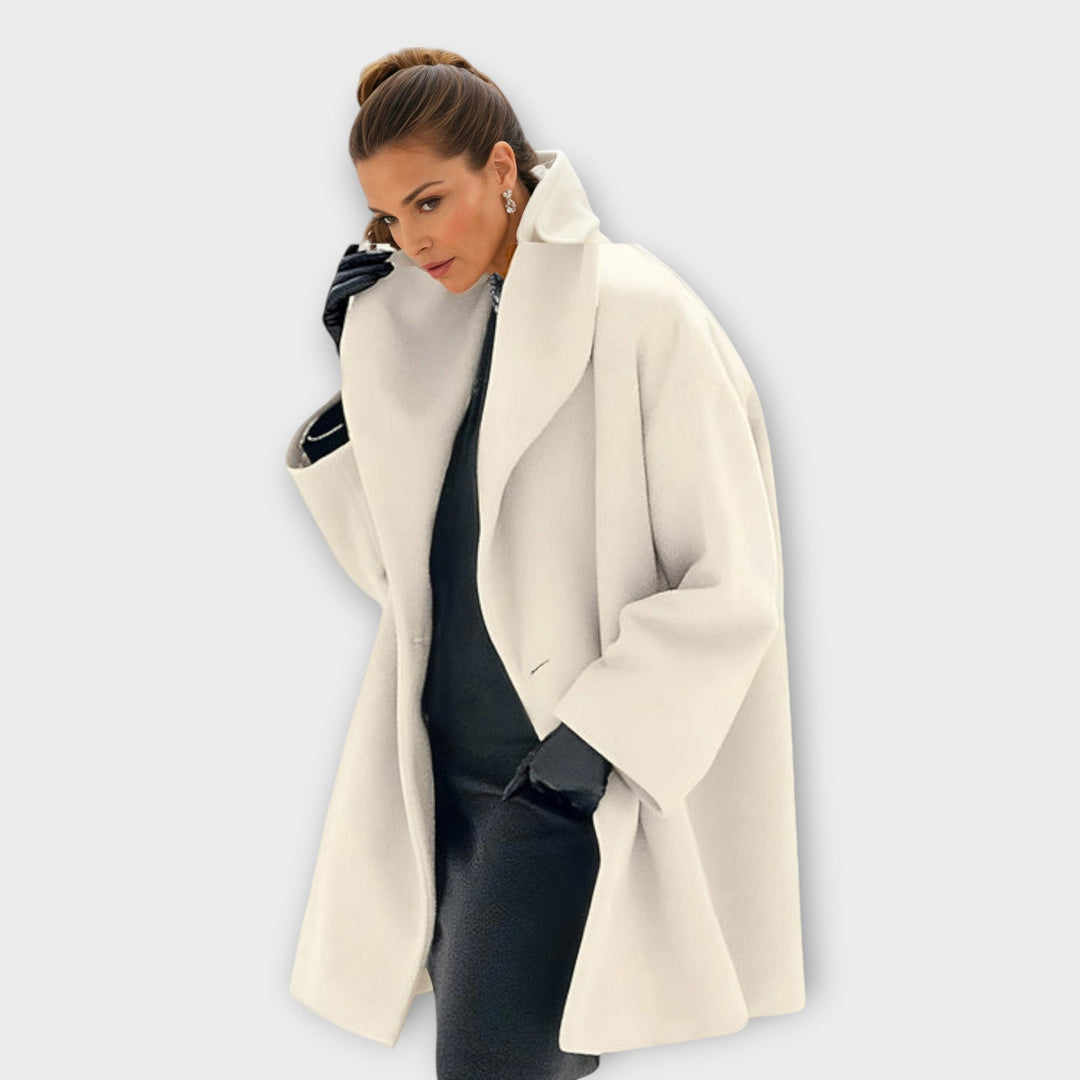 The Asymmetrical Ruffle Trench Coat