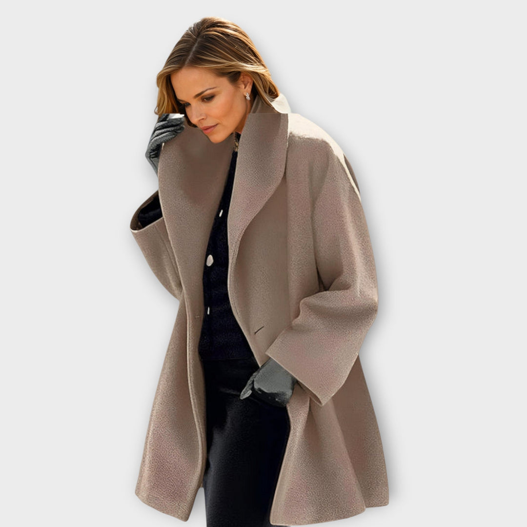 The Asymmetrical Ruffle Trench Coat